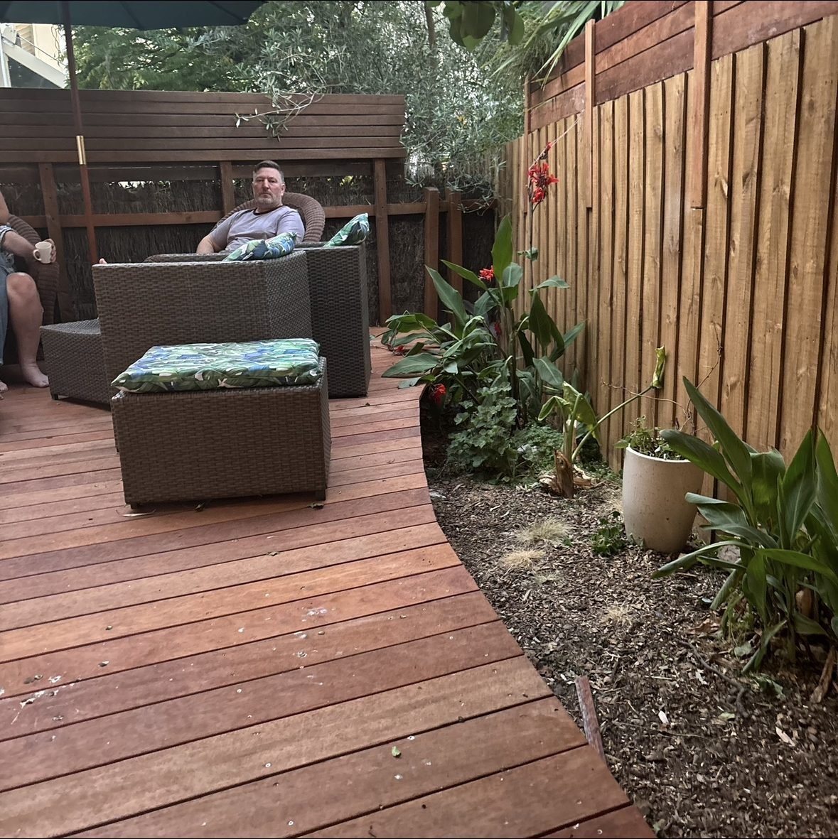 Backyard fence before, Melbourne south-east